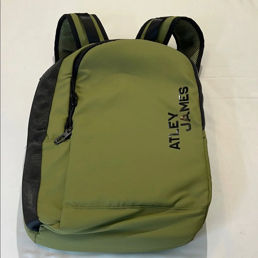 ATLEY JAMES, Green Backpack for Men